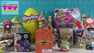 Mickey Mouse Winter Village Toy Opening | Shopkins PlayDoh Kinder Surprise Eggs | PSToyReviews