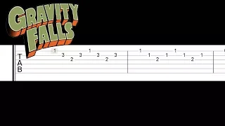 Gravity Falls Theme (Easy Guitar Tabs Tutorial)