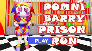 POMNI BARRY PRISON RUN (Obby) *ALL Badges* Roblox Gameplay Walkthrough Speedrun No Death [4K]