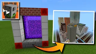 CÓMO HACER UN PORTAL A LA DIMENSIÓN DE LA CIUDAD en CRAFTSMAN (Building Craft)