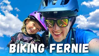 5 Year Old Girl Goes Downhill Mountain Biking - Fernie Alpine Resort