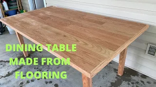 Dining Table Made from Flooring