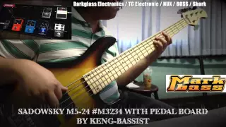 Sadowsky M5-24 #M3234 with Pedal Board by Keng-Bassist
