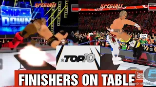 TOP 10 FINISHERS ON TABLE (WR3D)
