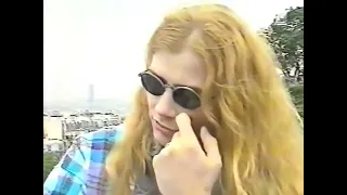 Interview with Dave Mustaine in 1992, Paris. #davemustaine #megadeth