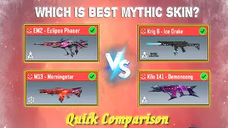 Mythic EM2 Vs Mythic M13 Vs Mythic Kilo 141 Vs Mythic Krig 6: Which is Best Mythic Ever? COD Mobile