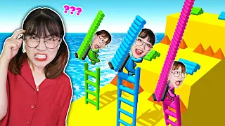 Hà Sam Tham Gia Cuộc Thi Leo Thang Màu Sắc Với Các Bnạ Cùng Trường Giành Giải Nhất - Ladder Race