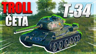 World of Tanks/ TROLL ČETA ▶️ 3x T-34 ( Ruská pětka )