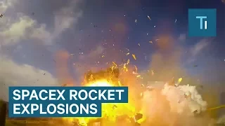 SpaceX Released Epic Explosion Footage Of Rocket Landings