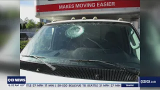 More cars struck by rocks thrown at cars on Washington freeways