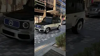 EQG “G-turn” caught in action 😮‍💨 #shorts #eqg #gclass #ev #gturn #dubai #concept #uae #mercedes