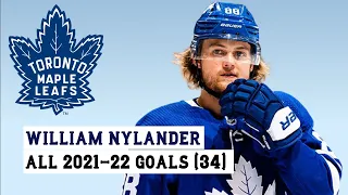 William Nylander (#88) All 34 Goals of the 2021-22 NHL Season