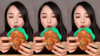 ASMR MUKBANG Fried bread with cream EATING SHOW|소리좋은 러가지 음식 먹방 모음이 팅쇼 리얼 사운드|大食い