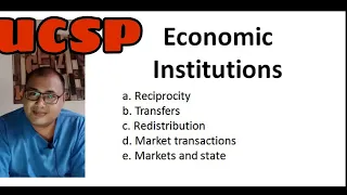 SHS UCSP: Economic Institution