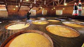 How it made Soy Sauce - Soybean Harvesting Machine - Japan Traditional Soy sauce Processing Factory