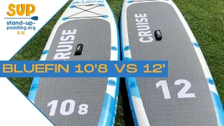 Bluefin Cruise 10 8' vs 12' // Stand Up Paddle Board Comparison // SUP Board Review