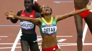 Meserat Defar Of Ethiopia Won Gold Medal In The Womens 5000m Race