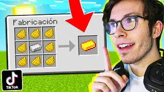 PROBAMOS los TIKTOK más VIRALES de MINECRAFT ¿FUNCIONAN? 🤣😱 MINECRAFT TIKTOK 2