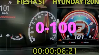 FIESTA ST MK8 & HYUNDAI I20N COMPARISON (0-100 0-200 VMAX)