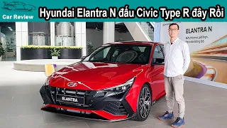 Trải nghiệm nhanh Hyundai Elantra N quyết đấu Xe Đua cầu trước Honda Civic Type R