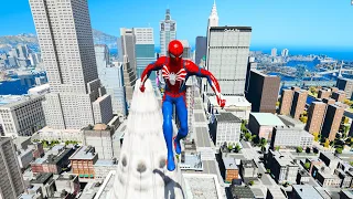 GTA 5 SPIDERMAN RAGDOLLS |  GTA V SPIDERMAN Ragdolls 4k Compilations funny moments jumps/fails ep50