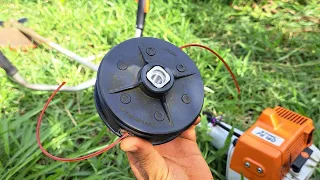 How to Place and Install Nylon Thread on the Stihl Brushcutter/Dayo Reel