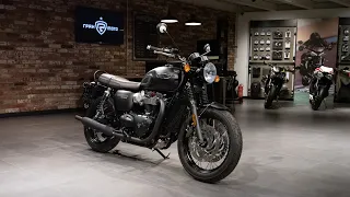 МотоСмотр: Triumph Bonneville T120 Black в чёрном матовом цвете