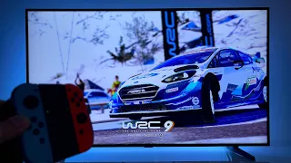 WRC 9 The Official Game (p4) | Nintendo Switch V2 - dock mode gameplay | 4K TV