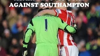 Asmir Begović amazing goal - Stoke City-Southampton 1-0 - 2/11/2013