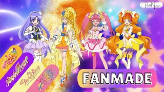 [1080p] Team Star Precure Group Transformation