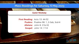 Catholic Mass Readings in English - May 6 2023