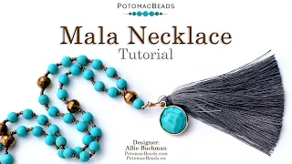 Mala Necklace - DIY Jewelry Making Tutorial by PotomacBeads