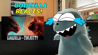Godzilla Reacts to Godzilla vs. Cat (OwlKitty Parody)