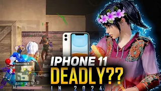 IPHONE 11 STILL DEADLY IN 2024 ?? 💀 iPhone 11 BGMI SMOOTH WITH 60 FPS TEST IN 2024 | Failure 2.0