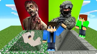 ZOMBI VS KATONAI BUNKER A MINECRAFTBAN!