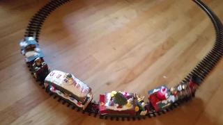 New Bright Holiday Express Animated Train Set Series 384