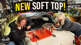 Abandoned car revival! MG gets a NEW soft top!