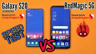 Samsung Galaxy S20 VS RedMagic 5G - Speed Test