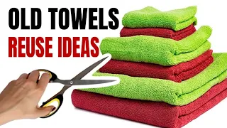 3 BRILLIANT WAYS TO REUSE OLD TOWELS/3 USEFUL THINGS THAT YOU CAN MAKE