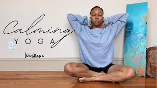 10 Minute Calming Yoga | Anxiety, Anger, Stress