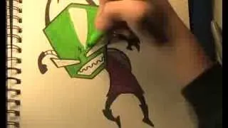 Invader Zim Speed Drawing by Laike S.