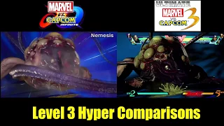 MVC Infinite/UMVC3 Level 3 Hyper Comparisons