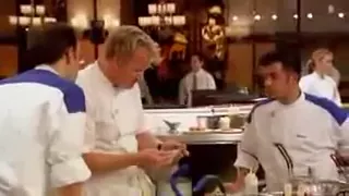 Hell's Kitchen Season 8 Ep 9: Vinnie's Overcooked Spinach with Egg (Uncensored)