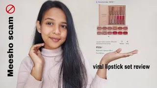 Viral lipstick set review || Handaiyan lipstick set || Meesho product review