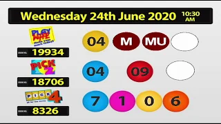 NLCB Online Draws   Wednesday 24th June 2020