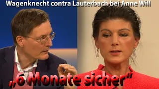 Wie Sahra Wagenknecht bei Anne Will gegen Karl Lauterbachs Behauptungen ankämpft