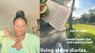 living alone diaries | mental health chat + grocery haul 🥑🥭