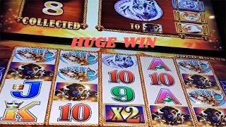 43 Free Games With Buffalo And Sunsets Multiplier HUGE WIN On BUFFALO GOLD Slot - SunFlower Slots