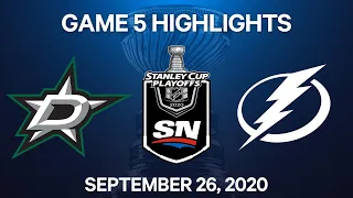 NHL Highlights | Stanley Cup Final, Game 5: Stars vs. Lightning, Sep. 26, 2020