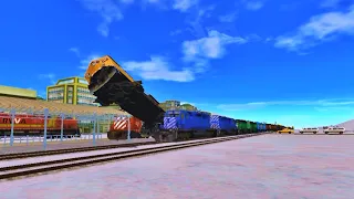 ALL CRASHES COMPILATION IN TRAIN AND RAIL YARD SIMULATOR | PART -02